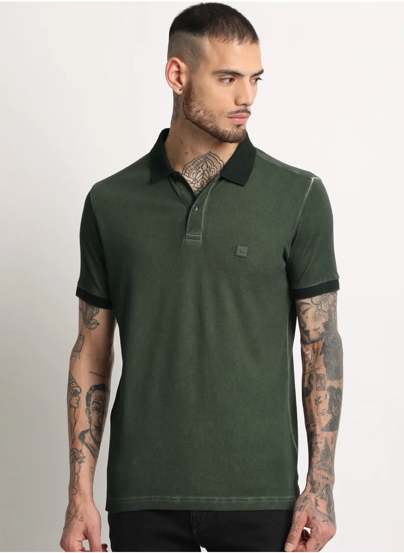 THE BEAR HOUSE The Bear House Men’s Polo T-Shirt – Soft, Breathable Cotton, Classic Fit for Comfort, Stylish Casual Shirt for Everyday Wear, Summer, and Outdoor Activities | Size - S to XXL | POL-MARSH-GR_PRNT