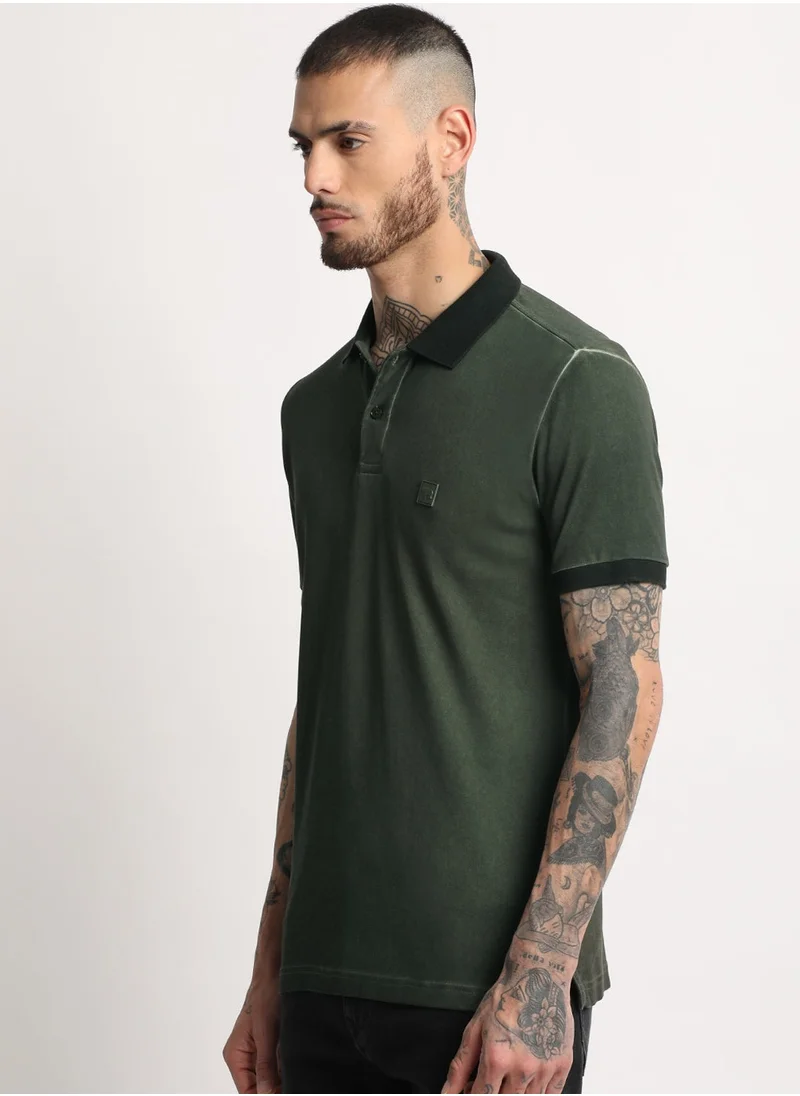 دُبّ في البيت The Bear House Men’s Polo T-Shirt – Soft, Breathable Cotton, Classic Fit for Comfort, Stylish Casual Shirt for Everyday Wear, Summer, and Outdoor Activities | Size - S to XXL | POL-MARSH-GR_PRNT