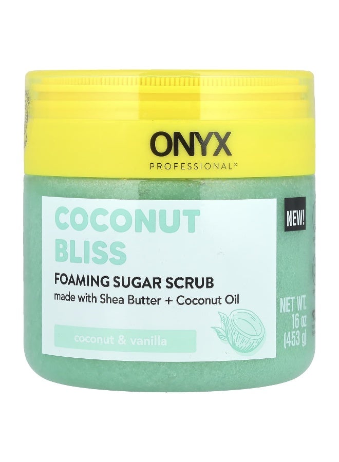 Onyx Professional Onyx Professional, Coconut Bliss, Foaming Sugar Scrub, Coconut & Vanilla, 16 oz (453 g)  - Image 1