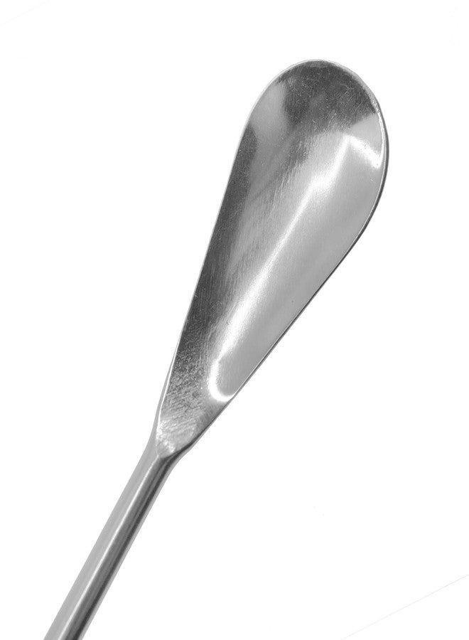 Eisco Labs - Laboratory Spoon, 9" - Stainless Steel Spatula Spoon for Science Experimentation, Spoon for Mixing Lab Ingredients, Polished - One 0.3" Flat End, One 0.5" Scoop End - Image 4