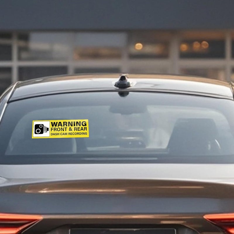 YIKIADA 10 Pack Dash Cam Recording Warning Stickers - Image 4
