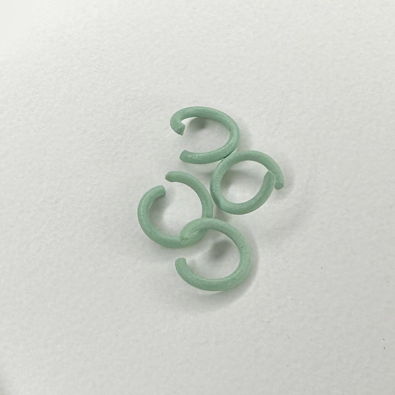 Bulk Wholesale Keychain Rings Set of 200 Rose Gold Silver Mint Green (200)