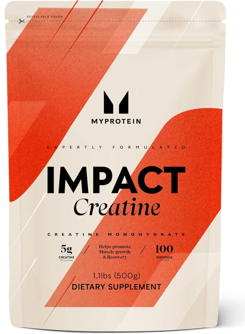 Myprotein Creatine Monohydrate Powder Bag 1.1 lbs- Pure Unflavored Creatine Powder - Post/Pre Workout Supplement for All Sports and Exercises - Gluten Free, Vegan, Dissolves Easy - (100 Servings) - Image 2