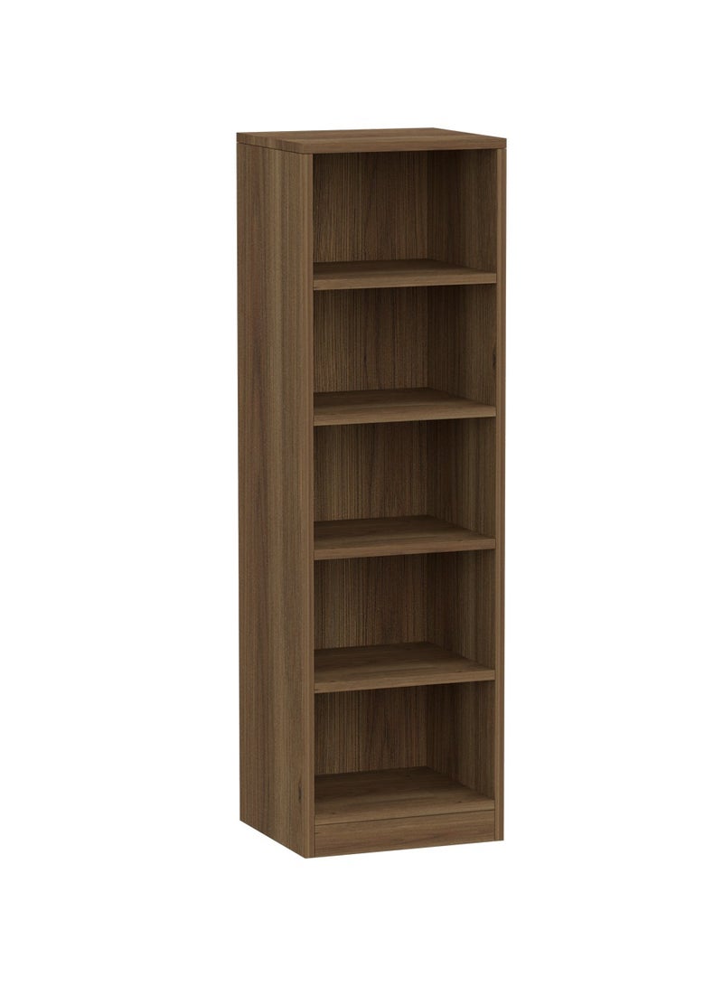 Mahmayi Mahmayi Wooden Storage Display Shelves 5-Tier Freestanding, Top Shelf for Decoration Ideal for Storing and Displaying your possessions - Zabrano - Image 1