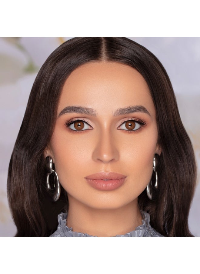 ناتشورال عدسات لا براون اطلالة ساحرة بالوان طبيعية وجمالية عدسات لاصقة استخدام شهري زوج في العلبة  - Image 2