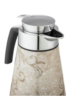 emsa German EMSA Thermos 1 liter capacity beige and silver color  - Image 2