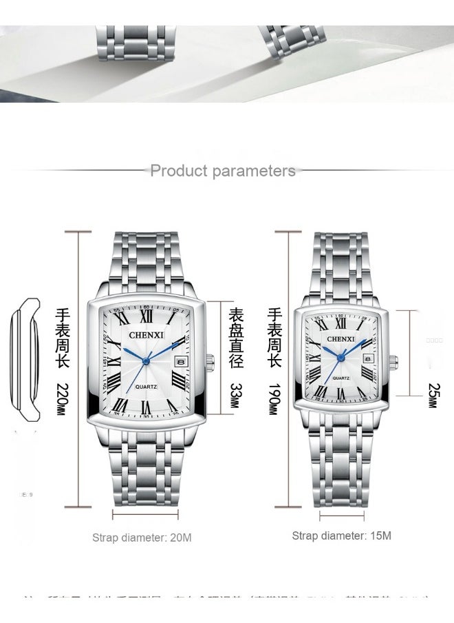 Couple's Casual Quartz Watch with Date Feature - pzsku/Z01C825447DE6B2461F95Z/45/_/1730190199/7d8affee-9c4a-4485-9c2e-5aaedb8968d4