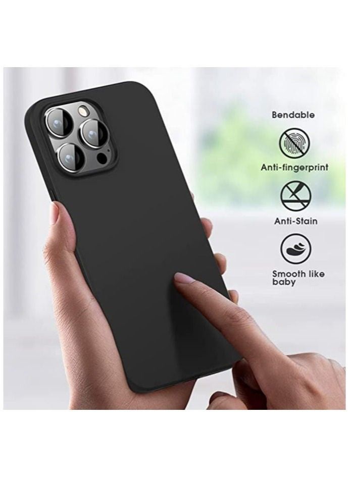 IAF iPhone 14 Pro Max Case Slim Fit Ultra-Thin Soft Matte Finish Coating Phone Cases Lightweight Back Cover Black Colour - Image 3