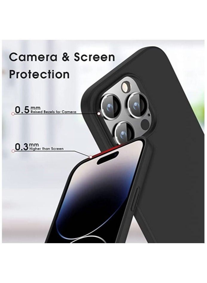 IAF iPhone 14 Pro Max Case Slim Fit Ultra-Thin Soft Matte Finish Coating Phone Cases Lightweight Back Cover Black Colour - Image 2