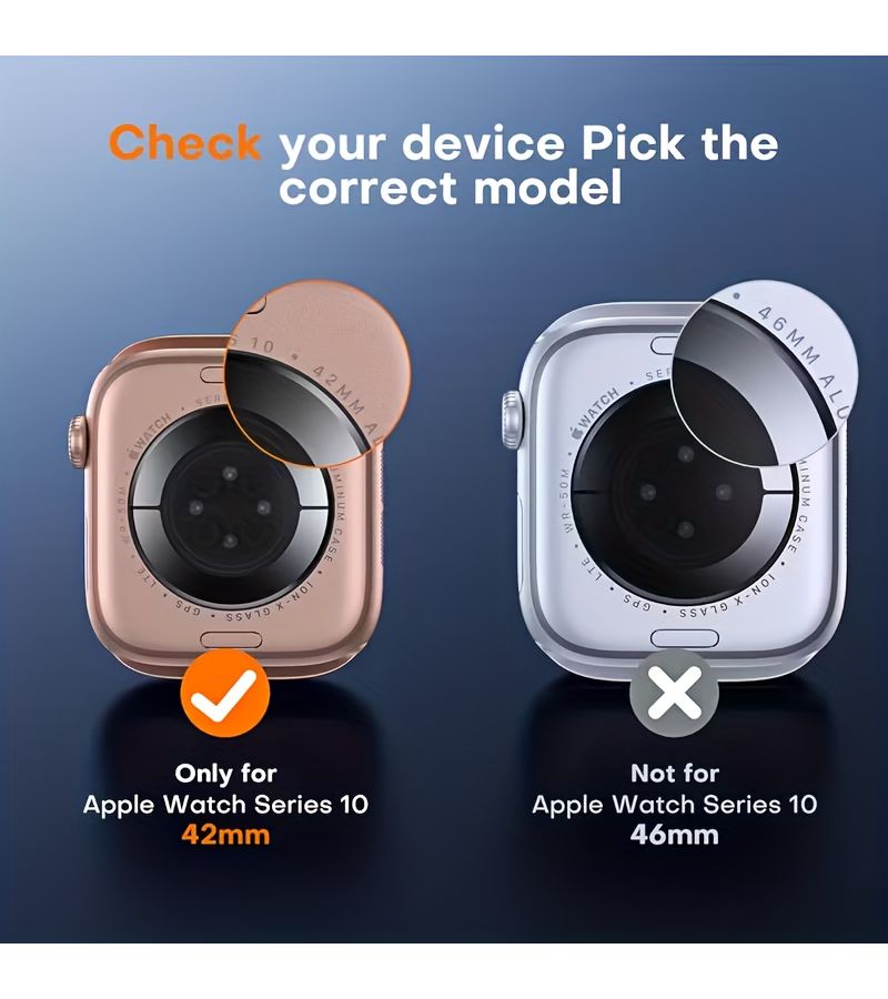 8 قطع واقيات شاشة لساعة Apple Watch مقاس 44 ملم، شفافة عالية الوضوح، فائقة النحافة من TPU، خالية من الفقاعات، سهلة التركيب - Image 2