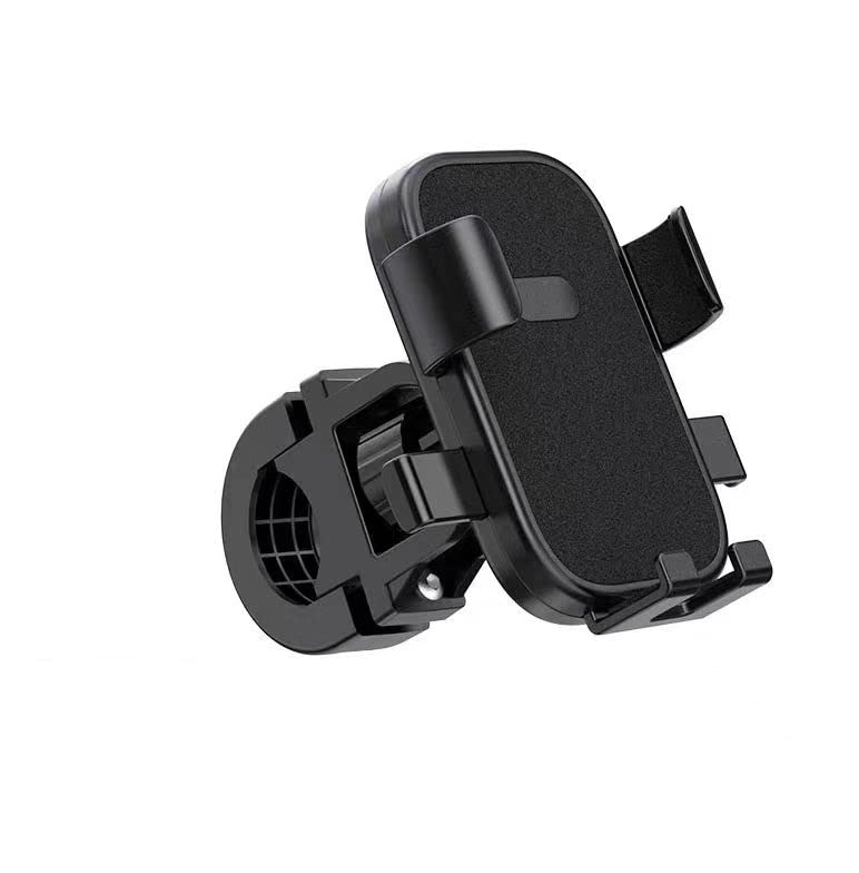 Striff Mobile Holder for Bikes, Motorcycle, Scooter, Bicycles, Jaw Grip Bike Mobile Holder, Aluminium Handlebar Cellphone Holder for Maps - Black - Image 1