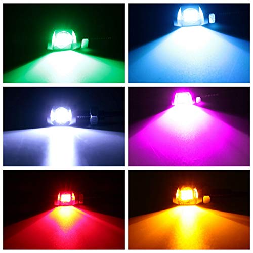 Spedy 2 Pcs Number Plate Light License Plate Light Lamp Bulbs 12V 2LEDs for Car Motorcycle Automotive Truck Trailer White Tidytns_11 - Image 2