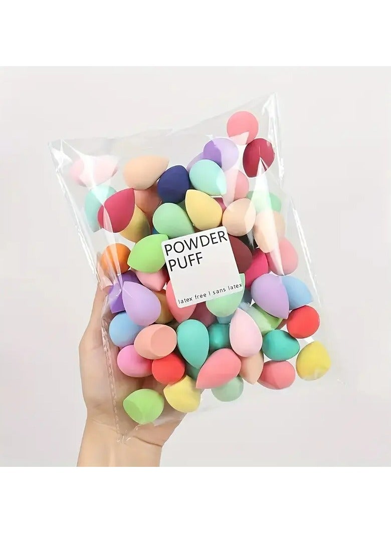 Generic 60 Pieces Mini Multicolored Beauty Blender Sponges Latex Free Suitable For Wet And Dry Use For All Skin Types  - Image 1