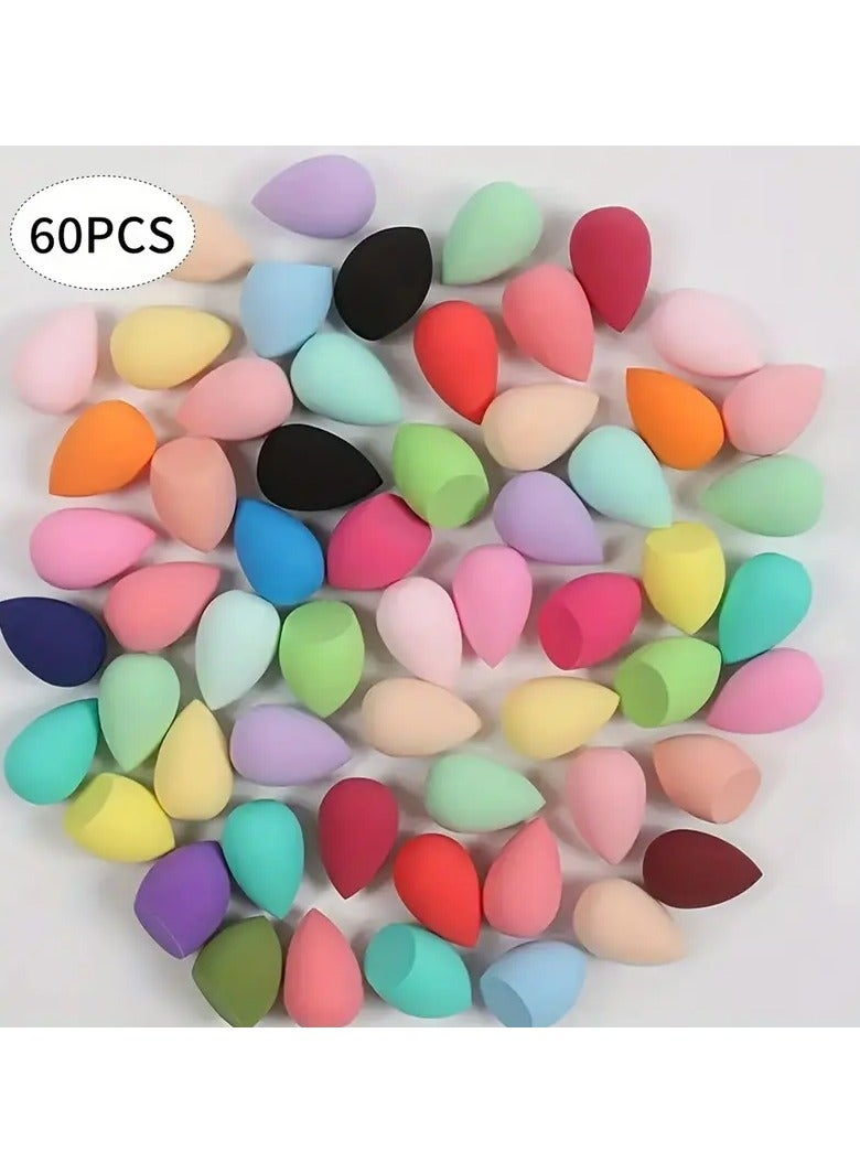 Generic 60 Pieces Mini Multicolored Beauty Blender Sponges Latex Free Suitable For Wet And Dry Use For All Skin Types  - Image 2