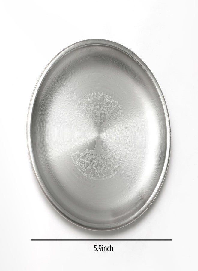 Amitofo Offering Bowl Ritual Plate Great for Altar use, Shamanic Wicca Ritual, Incense Burner, Smudging, Decoration（Life Tree） - Image 2