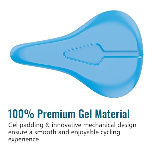 GELRIDE Classic Gel Bicycle Saddle Seat Cushion Cover for Indoor Outdoor Cycling, Exercise Cycle - Soft and Washable, 100% Gel Material, Made in India (Classic) - Image 3