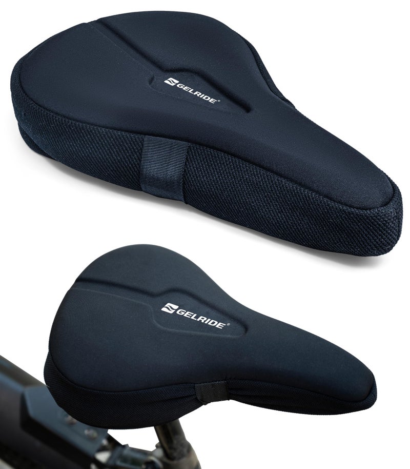 GELRIDE Classic Gel Bicycle Saddle Seat Cushion Cover for Indoor Outdoor Cycling, Exercise Cycle - Soft and Washable, 100% Gel Material, Made in India (Classic) - Image 1