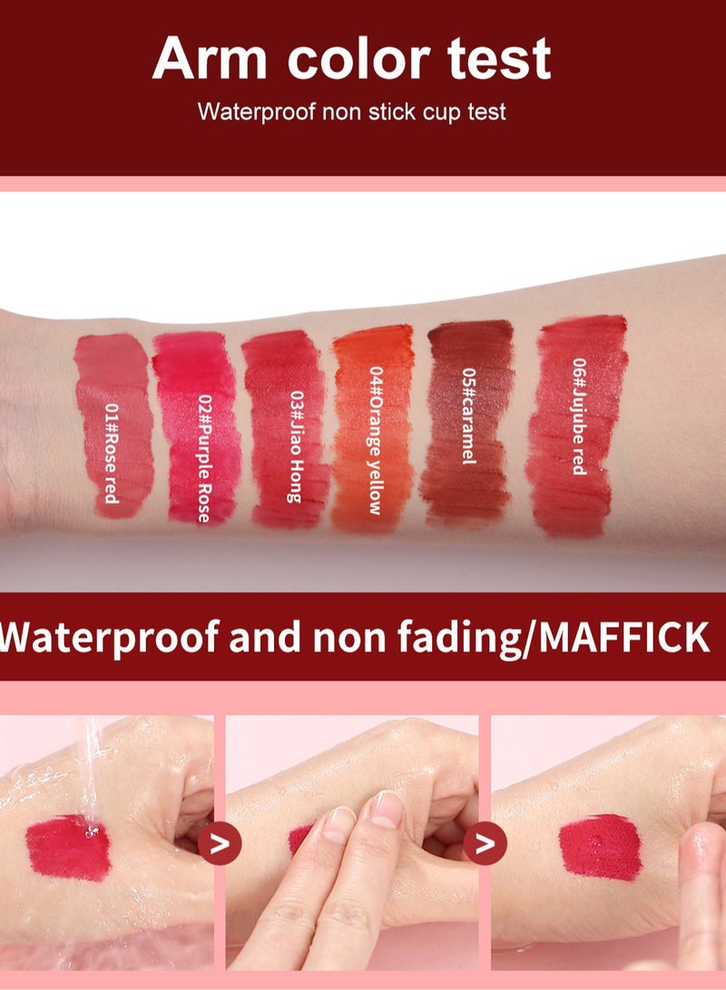 Maffick Lip Glaze Lipstick: Long-lasting, Non-sticking, Waterproof Lip Gloss - Image 3
