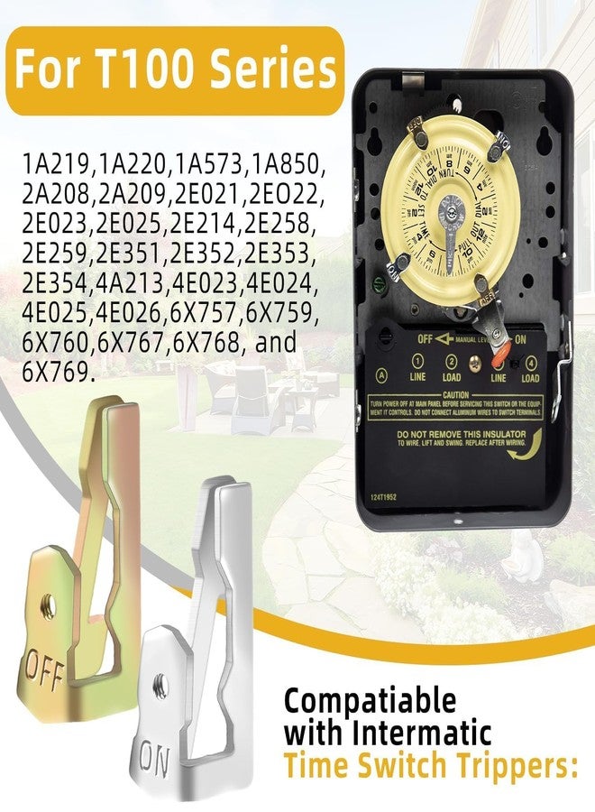 Pretwad 12PCS Time Switch Replacement Trippers Kit Compatible with Intermatic 156T1978A for T100 Series Clock Dial Trippers Timers - Include 6 ON 6 Off Time Switch Replacement with12 Screws - Image 3