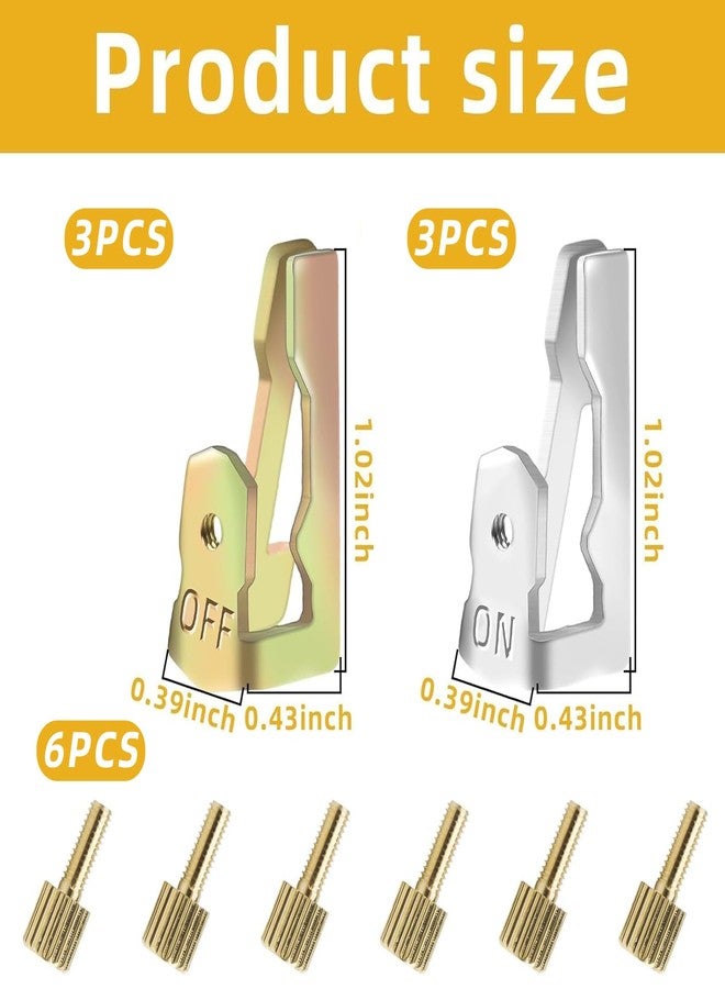 Pretwad 12PCS Time Switch Replacement Trippers Kit Compatible with Intermatic 156T1978A for T100 Series Clock Dial Trippers Timers - Include 6 ON 6 Off Time Switch Replacement with12 Screws - Image 2