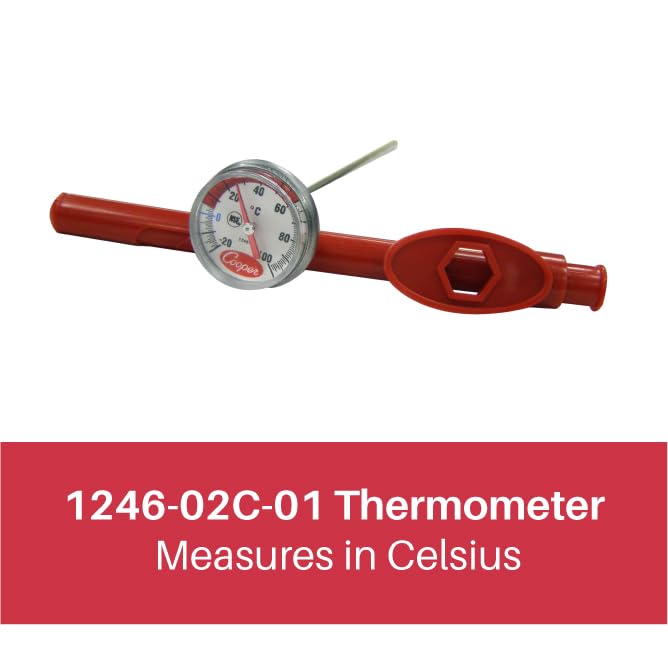 Cooper-Atkins 1246-02C-1 Bi-Metal Pocket Test Celsius Thermometer for Food Safety and Handling in Commercial Grade Restaurant Cooking - Image 2