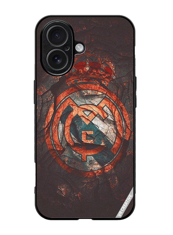 Protective Case Cover For Apple iPhone 17 Real Madrid Cake Design Multicolour
