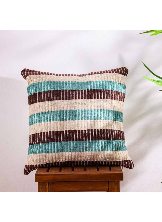 DANUBE HOME Outdoor Woven Cushion | Patio Throw Pillow Winter Garden Farmhouse Decor Outdoor Furniture | Decorative Pillows For Outdoor Seating Chair Sofa Swings 45X45cm-Multi Color 231202708922  - Image 1