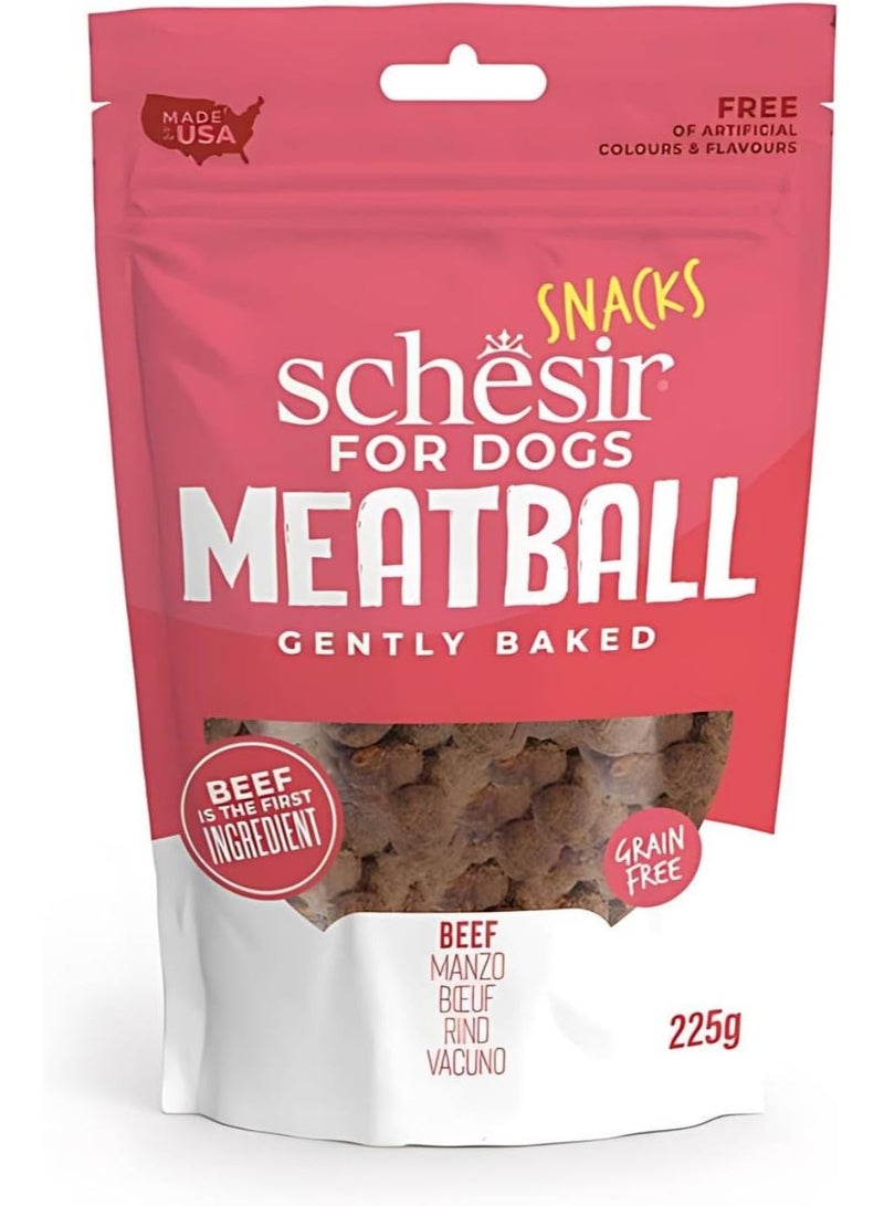 Schesir شيسير للكلاب كرات اللحم مخبوزة بلطف 225 جرام - Image 1