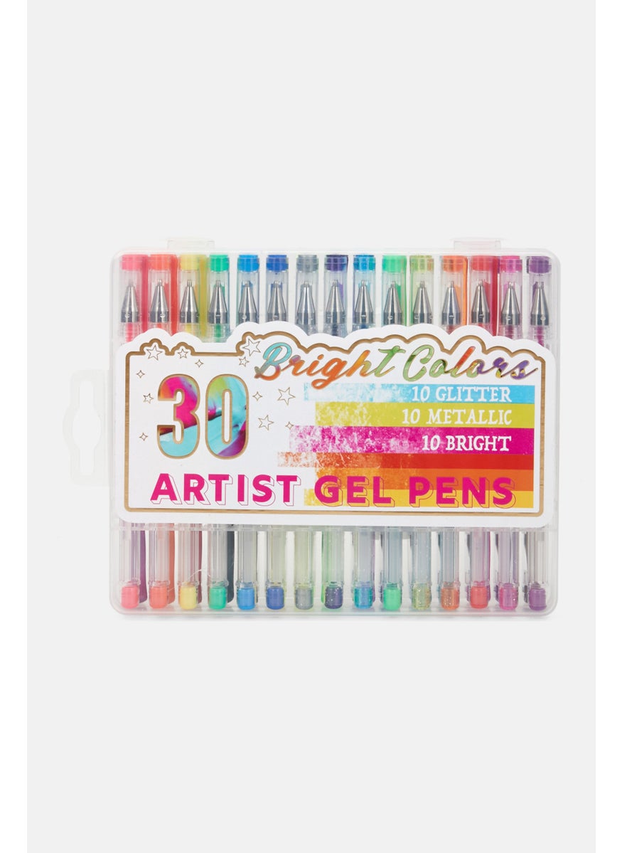 VOTUM 30 Piece Of Artist Gel Pen With A Reusable Case, Pink Combo  - Image 1