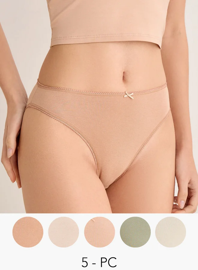 سبلاش فيڤ Set of 5 - Bikini Briefs Bow Accent