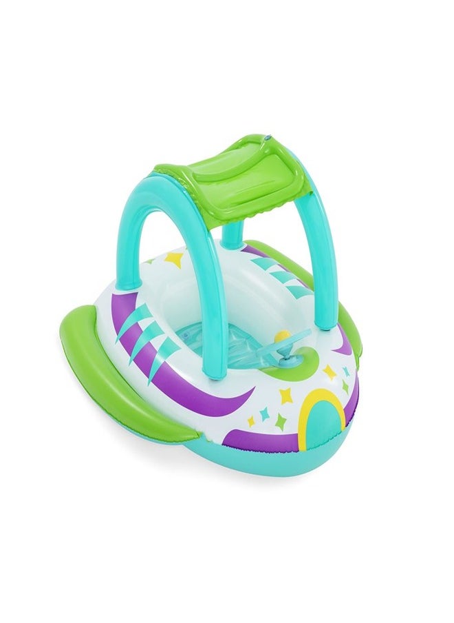 Bestway Bestway - Space Splash Children Spaceship Inflatable Boat with Sun Canopy - 34149  - Image 1