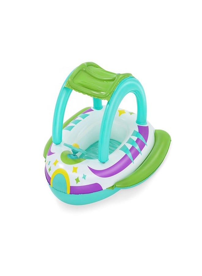 Bestway Bestway - Space Splash Children Spaceship Inflatable Boat with Sun Canopy - 34149  - Image 2