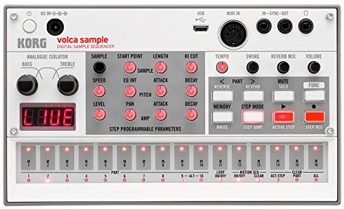 Korg آلة الطبول الرقمية Korg Volca Sample 2 مع وضع سلسلة الأنماط و 16 خطوة تسلسلية - Image 1