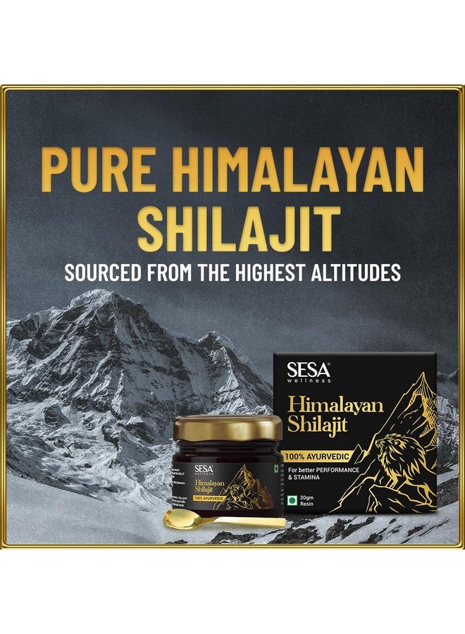 Sesa SESA Himalayan Shilajit Resin 20 g Shilajeet for Men Pure Ayurvedic Helps boost Strength, Endurance & Immunity - 70%+ Fulvic Acid Contains Lab Certificate - Image 2