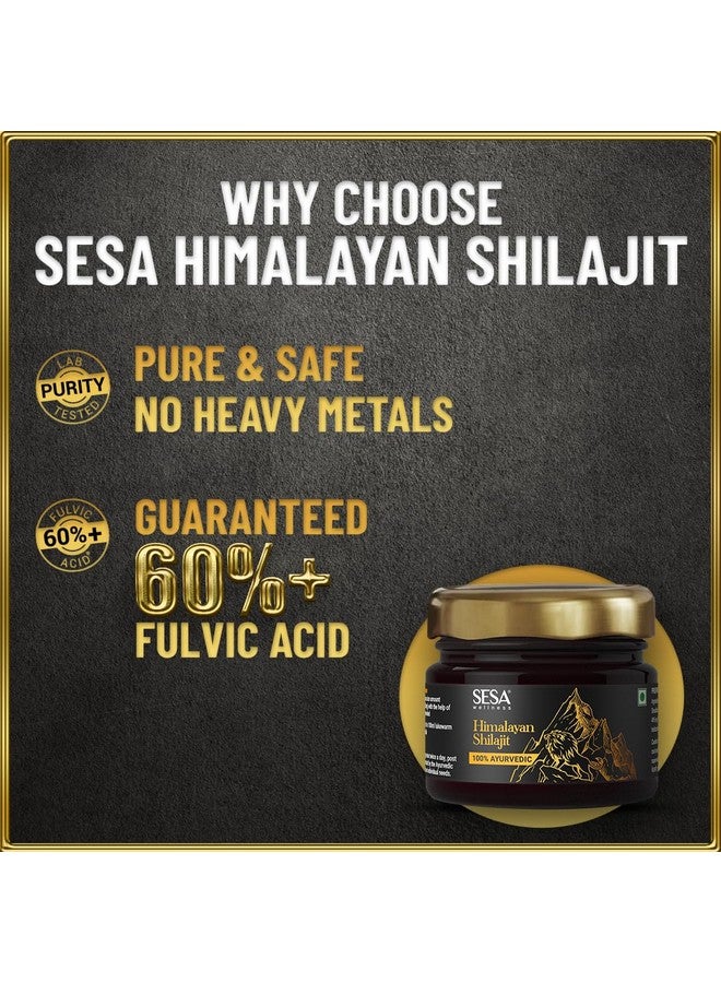 Sesa SESA Himalayan Shilajit Resin 20 g Shilajeet for Men Pure Ayurvedic Helps boost Strength, Endurance & Immunity - 70%+ Fulvic Acid Contains Lab Certificate - Image 5