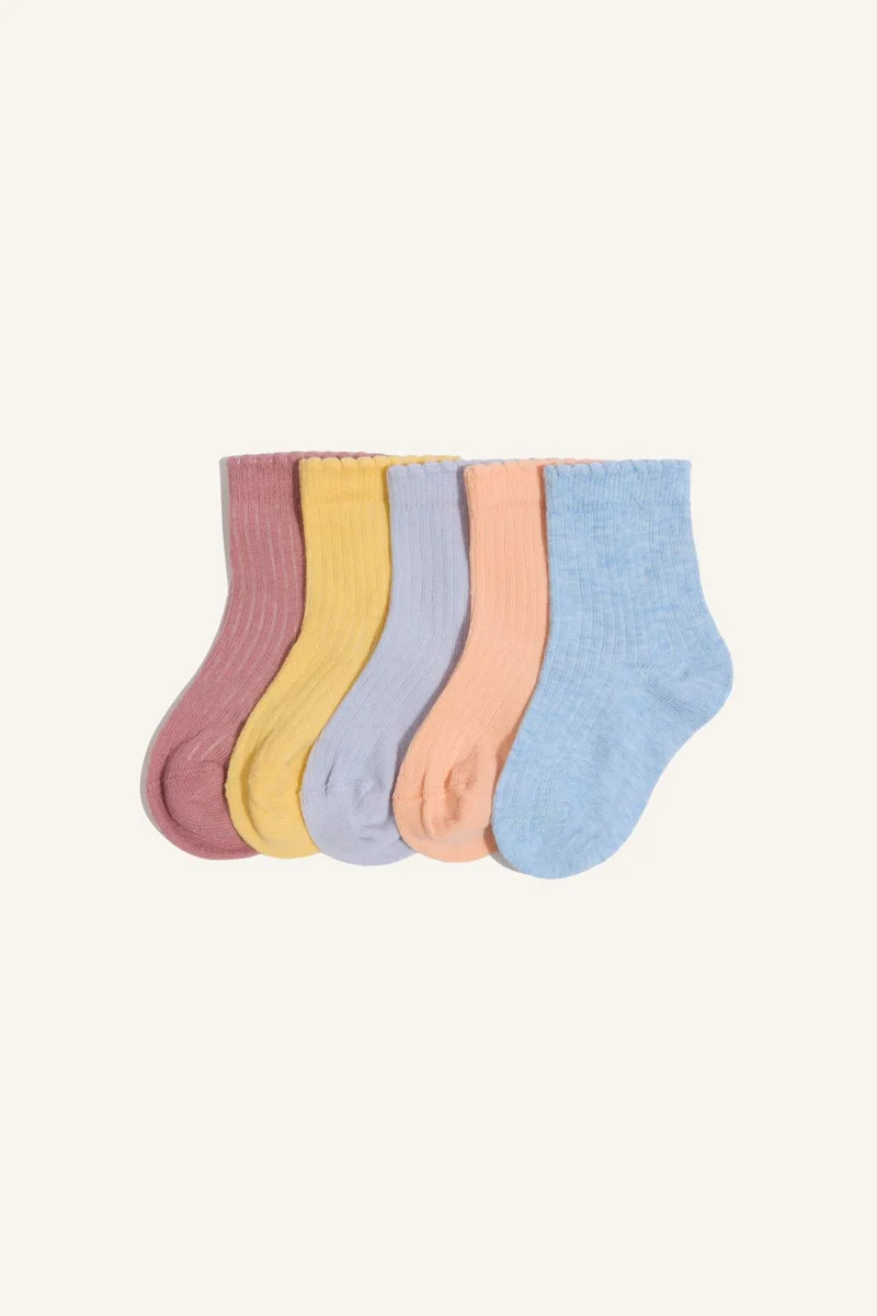 Defacto Baby Girl 5 Piece Long sock