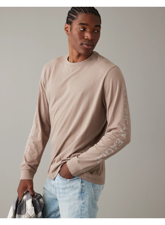 American Eagle AE Super Soft Long-Sleeve Graphic T-Shirt - Image 5