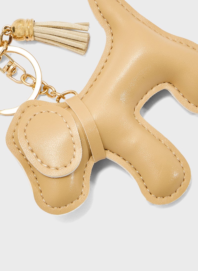 Ginger Puffy Pup Bag Charm  - Image 3