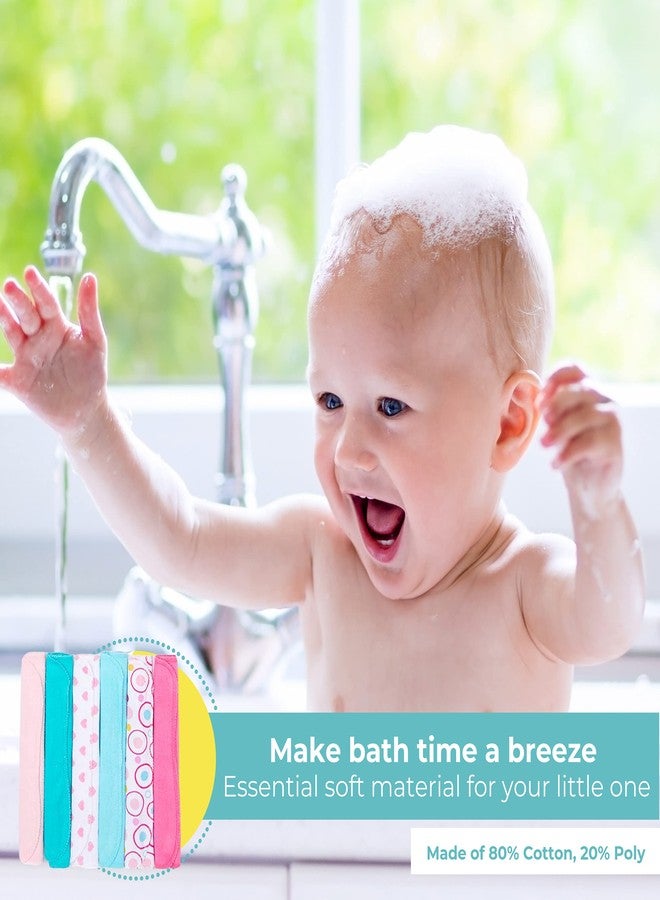 Spasilk Bath Hooded Towels & Washcloths Set for Babies, 23-Piece Gift Set, White Butterfly - Image 5