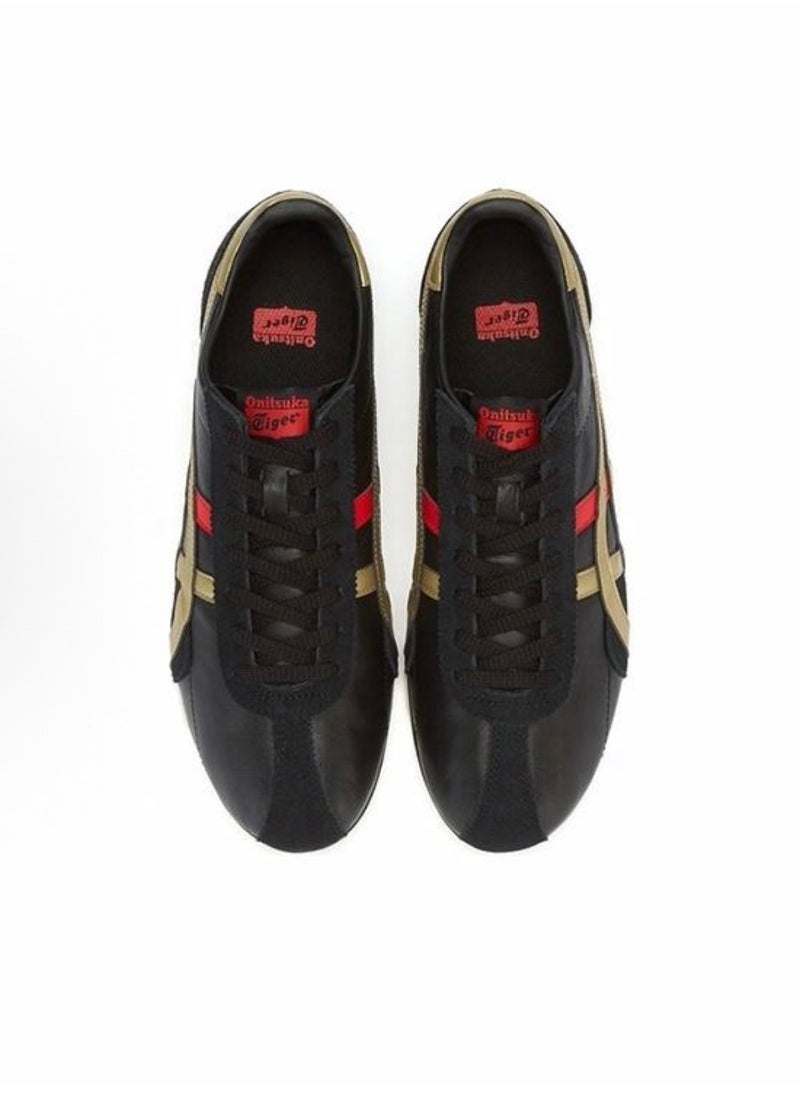 Onitsuka Tiger RUNSPARK Retro Sneakers Casual Shoes Black/Red/Gold  - Image 4