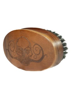 Death Grip Beard Brush and Comb Beard Brush Military Style Oval Wooden Death Grip