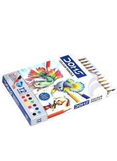 DOMS 12-Piece Half Size Mini Colour Pencils Multicolour  - Image 3
