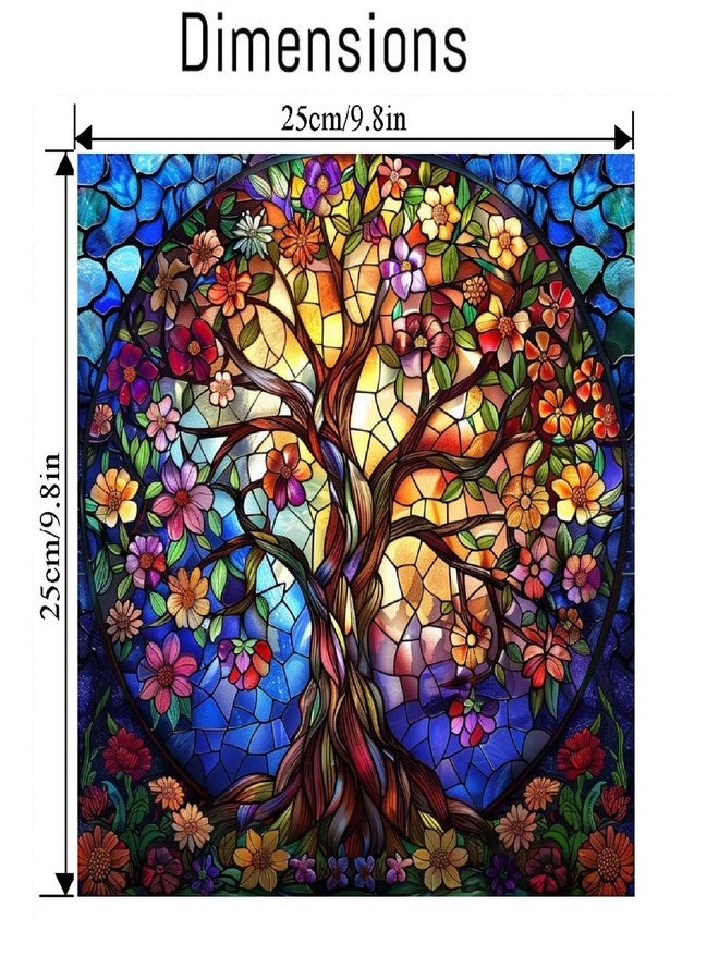 VIGEGU Tree of Life Paint by Numbers Kit for Adults Beginner with Framed,Easy Adult Paint by Number Kits on Canvas DIY Painting for Beginners Art by Numbers for Home Wall Decor 10x10 Inch - Image 4