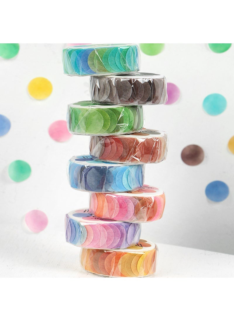 Generic Infeel.me Washi Tape Fruit Candy Fresh Polka Dot Decor 100pcs Matcha flavor 