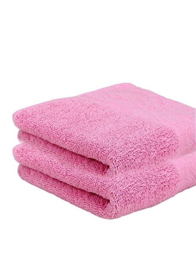 منشفة حمام كبيرة جدا فاخرة وفائقة النعومة بجودة فندقية مصنوعة من 100% قطن عالي الامتصاص وسريع الجفاف (مقاس 75 سم × 40 سم) وردي - Image 2