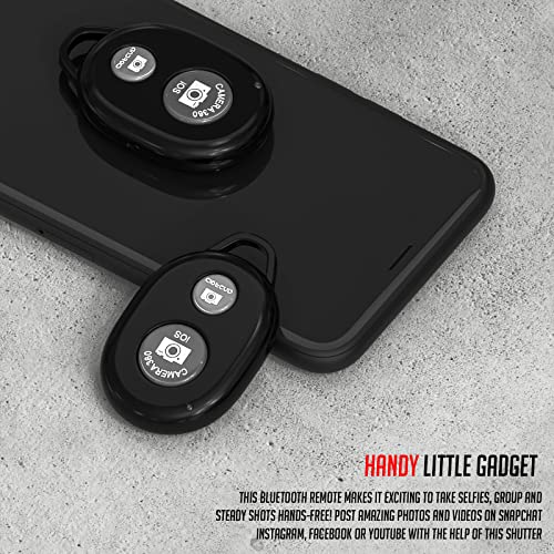LS LAPSTER Quality Assured Lapster Camera Shutter Remote Control with Bluetooth for Hands-Free Photos and Videos -Compatibility with iOS and Android Devices-Black - Image 3