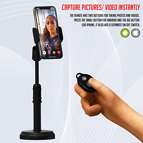 LS LAPSTER Quality Assured Lapster Camera Shutter Remote Control with Bluetooth for Hands-Free Photos and Videos -Compatibility with iOS and Android Devices-Black - Image 5