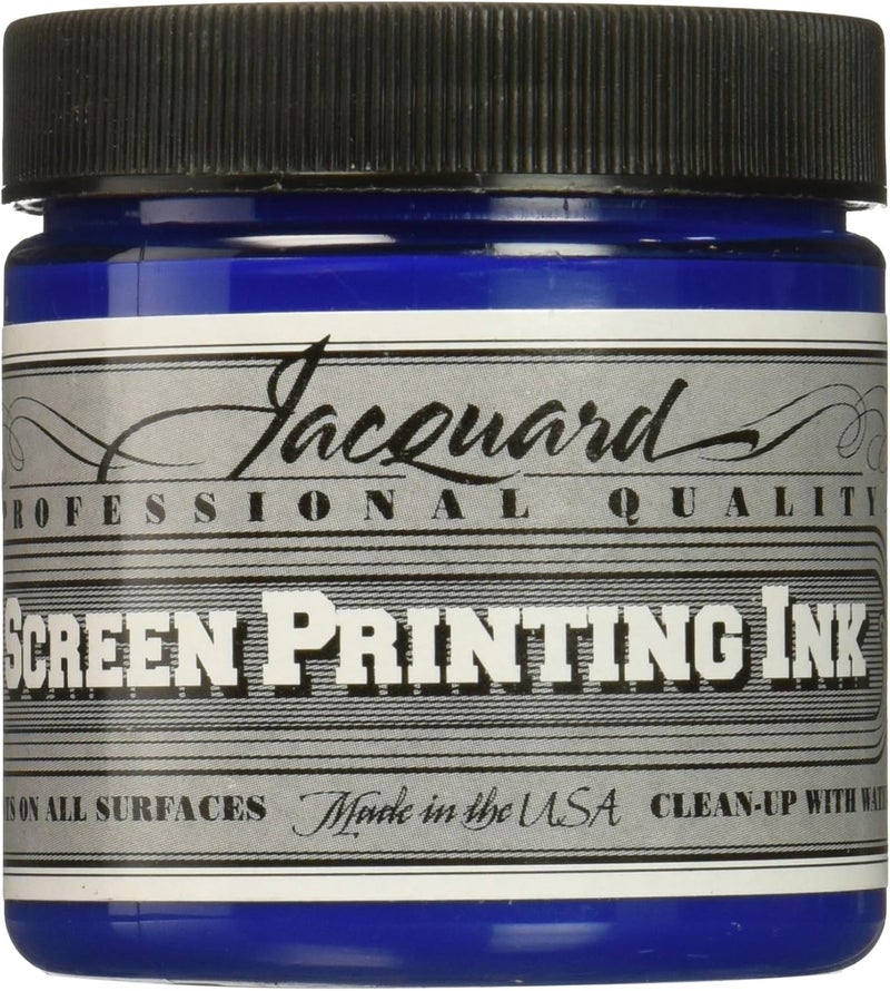 Jacquard Jacquard Professional Screen Print Ink WaterSoluable 4oz Jar Process Cyan 142  - Image 1