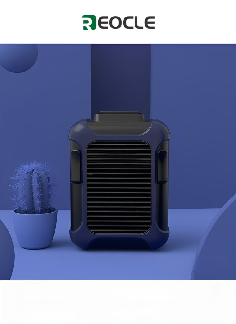 REOCLE Portable Waist Clip Fan 4000mAh Personal Rechargeable Neck Fan up to 16H with Strong Airflow & 3 Speed Hand Free Necklace Fan for Working Hiking Fishing - Image 1