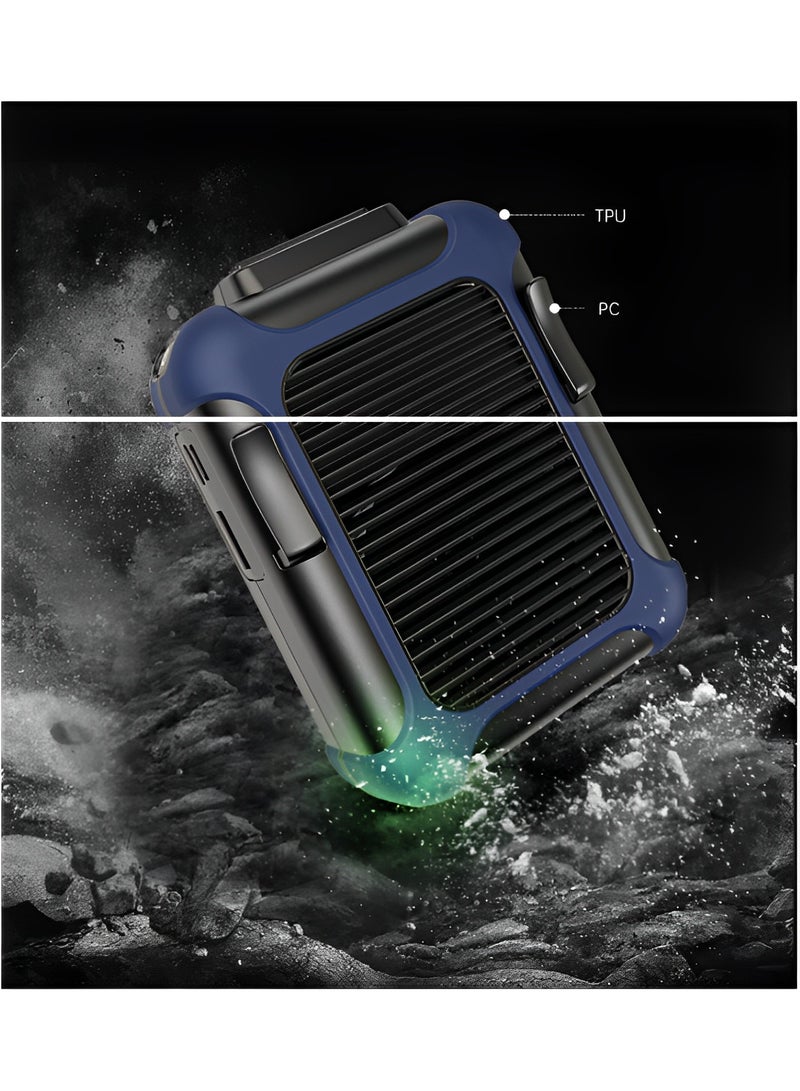 REOCLE Portable Waist Clip Fan 4000mAh Personal Rechargeable Neck Fan up to 16H with Strong Airflow & 3 Speed Hand Free Necklace Fan for Working Hiking Fishing - Image 5